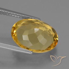 Citrine Doré naturelle ovale, 5.26 ct, VVS