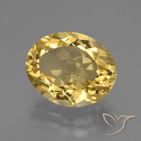Citrine Doré naturelle ovale, 5.09 ct, VVS