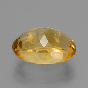 Citrine doré naturelle coupe ovale, 4,60 ct, VVS
