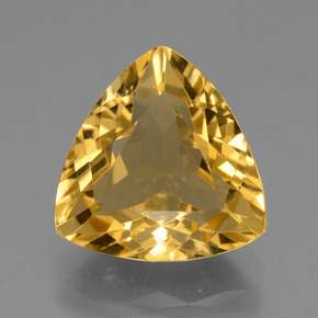 Citrine or naturelle trillion, 5,96 ct, VS