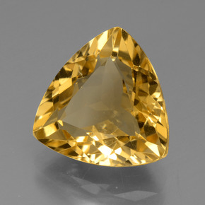 Citrine or naturelle trillion, 5,96 ct, VS