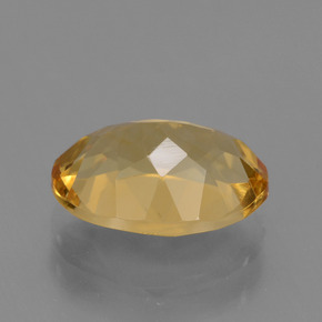 Citrine Orange doré profond naturelle Coupe ovale, 2.47 ct, VVS