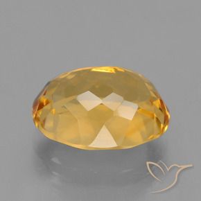 Citrine Doré foncé naturelle ovale, 4.35 ct, VVS-VS