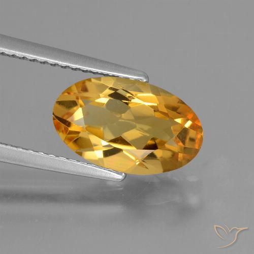 Citrine Doré foncé naturelle ovale, 2.44 ct, VVS