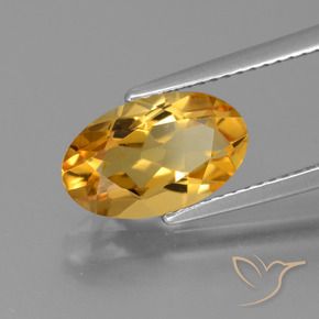 Citrine Doré foncé naturelle ovale, 2.44 ct, VVS