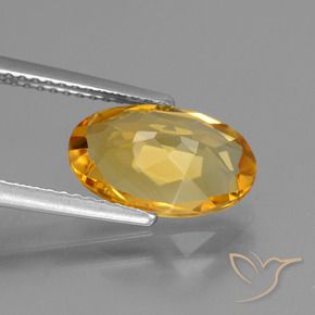 Citrine Doré foncé naturelle ovale, 2.44 ct, VVS