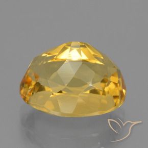 Citrine Doré naturelle ovale, 4.97 ct, VVS