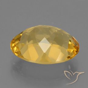 Citrine Orange Doré naturelle ovale, 4.99 ct, VVS