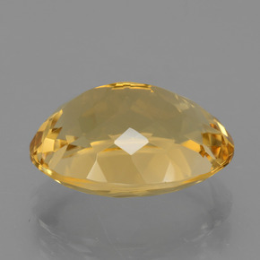 Citrine jaune naturelle coupe ovale, 7,80 ct, VVS