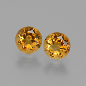 Achetez naturel 0.96ct Jaune doré Citrine gems, Coupe roude, En provenance Brésil chez GemSelect. En stock, livraison internationale!