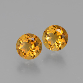 Achetez naturel 0.96ct Jaune doré Citrine gems, Coupe roude, En provenance Brésil chez GemSelect. En stock, livraison internationale!