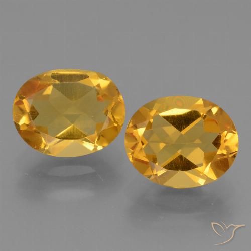 4.79ctw Naturel Doré foncé Citrine, ovale, VVS-VS