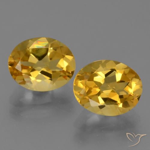 4.98ctw Naturel Doré profond Citrine, ovale, VVS
