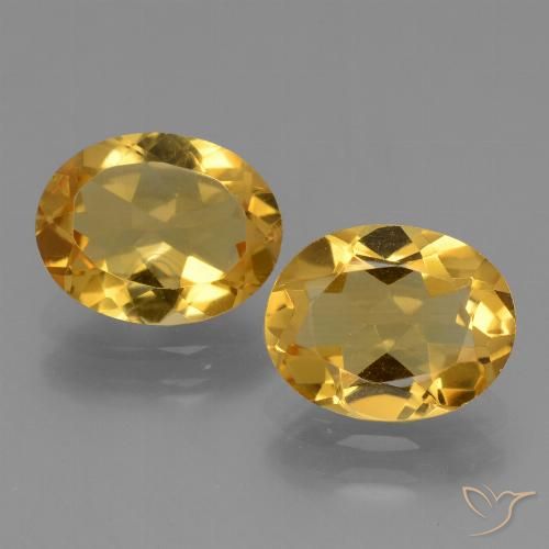 4.27ctw Naturel Doré Citrine, ovale, VVS-VS