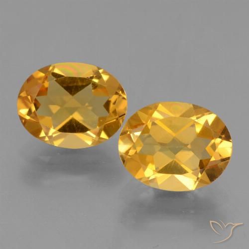4.43ctw Naturel Doré foncé Citrine, ovale, VVS