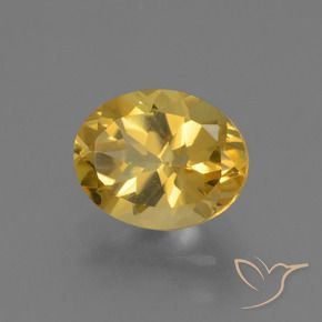 Citrine Doré moyen naturelle ovale, 2.30 ct, VS