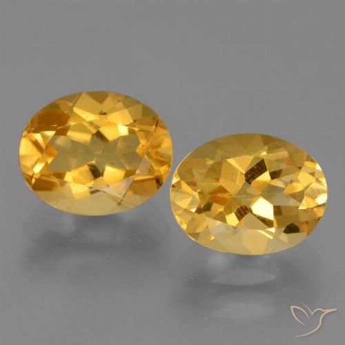 5.09ctw Naturel Doré foncé Citrine, ovale, VVS