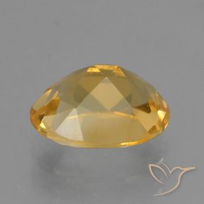 Citrine Orange Doré naturelle ovale, 2.25 ct, VVS