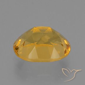 Citrine Doré moyen-foncé naturelle ovale, 2.50 ct, VVS-VS