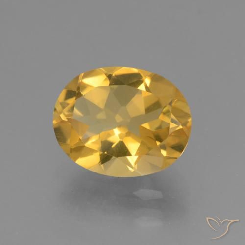 Citrine Doré naturelle ovale, 2.32 ct, VVS-VS