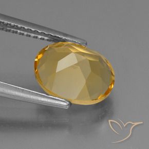 Citrine Doré moyen naturelle ovale, 2.57 ct, VVS-VS