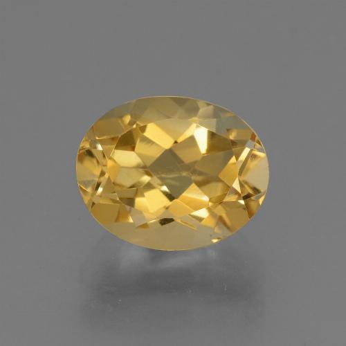 Citrine Orange Doré naturelle Coupe ovale, 2.69 ct, VVS