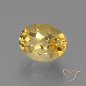 Citrine Orange Doré naturelle ovale, 2.92 ct, VVS