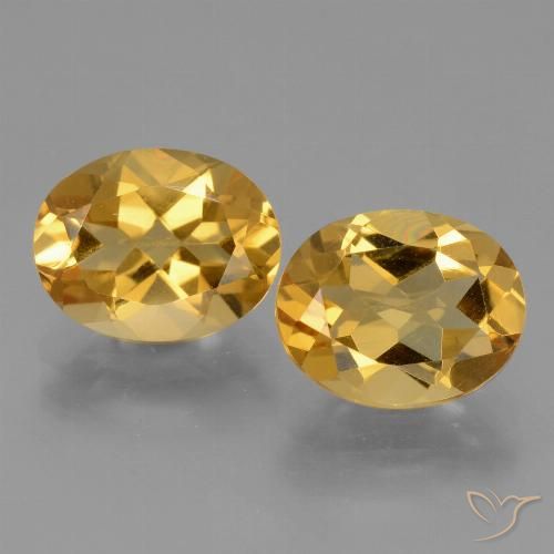 4.69ctw Naturel Doré vif Citrine, ovale, VVS