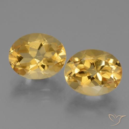 5.18ctw Naturel Or Citrine, ovale, VVS