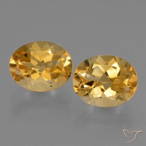 5.25ctw Naturel Doré foncé Citrine, ovale, VVS