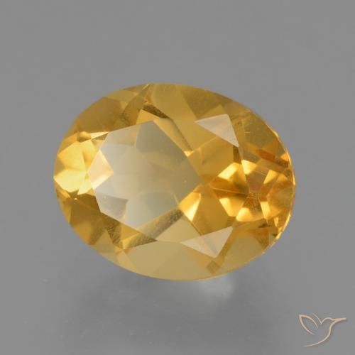 Citrine Orange Doré naturelle ovale, 2.47 ct, VVS-VS