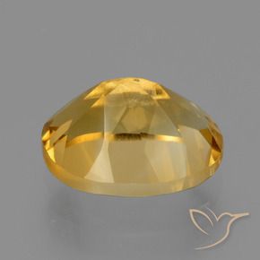 Citrine Orange doré profond naturelle ovale, 2.88 ct, VVS-VS