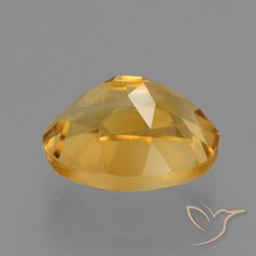 Citrine Orange doré profond naturelle ovale, 2.74 ct, VVS