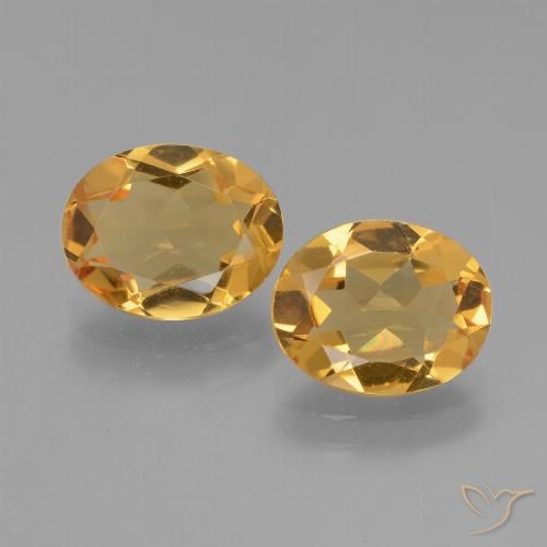4.47ctw Naturel Doré foncé Citrine, ovale, VVS