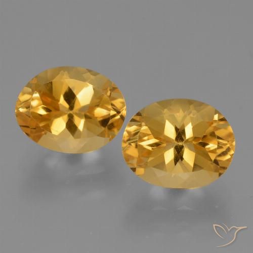 5.17ctw Naturel Orange doré profond Citrine, ovale, VVS