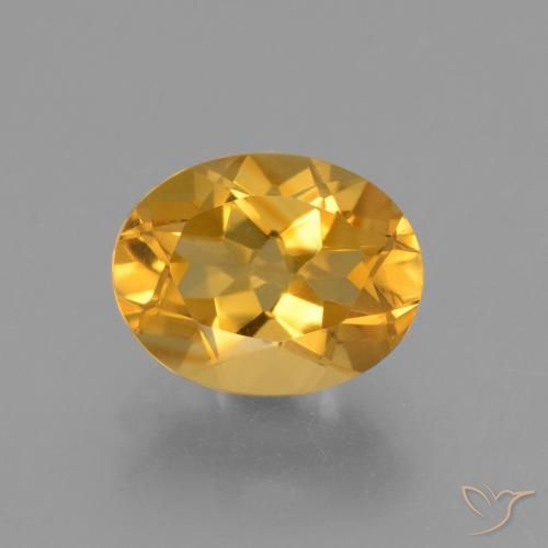 2.44ct Naturel Orange doré profond Citrine, ovale, VVS
