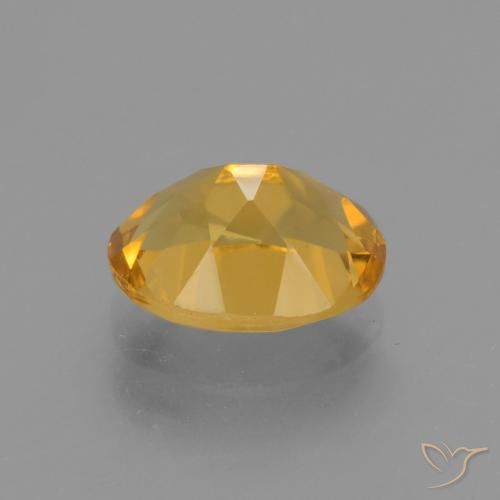 Citrine Orange doré profond naturelle ovale, 2.44 ct, VVS