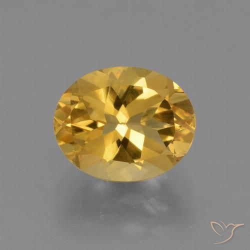2.51ct Naturel Orange Doré Citrine, ovale, VS