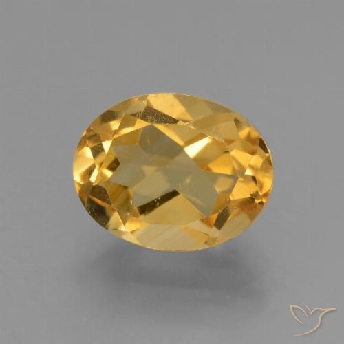 2.81ct Naturel Orange doré profond Citrine, ovale, VVS-VS
