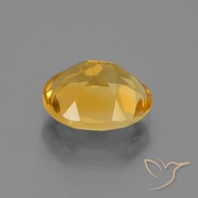 Citrine Or orange foncé naturelle ovale, 2.35 ct, VVS