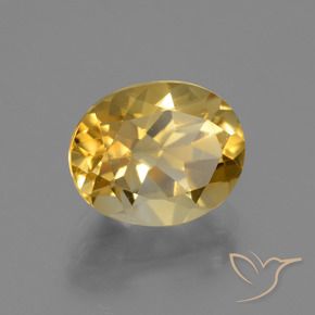 Citrine Doré naturelle ovale, 2.54 ct, VVS