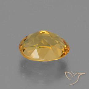 Citrine Orange doré profond naturelle ovale, 2.44 ct, VVS
