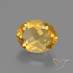 Citrine Doré foncé naturelle ovale, 2.19 ct, VVS-VS