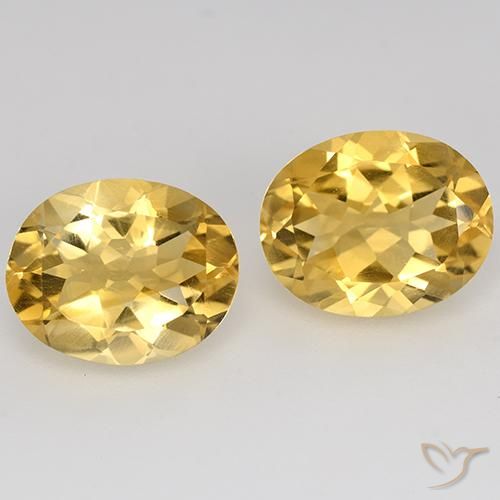 4.70ctw Naturel Orange Doré Citrine, ovale, VVS-VS