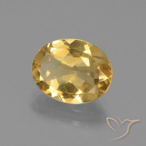 Citrine Orange Doré naturelle ovale, 2.07 ct, VVS-VS