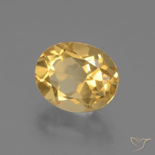 Citrine Doré naturelle ovale, 2.48 ct, VS