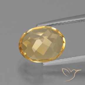 Citrine Doré moyen-foncé naturelle ovale, 2.38 ct, VVS-VS