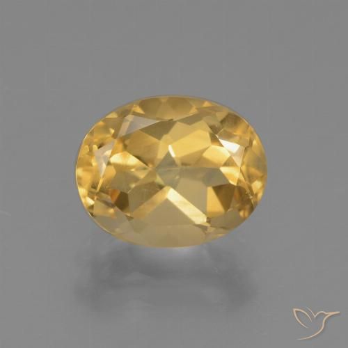 Citrine Doré naturelle ovale, 2.56 ct, VVS-VS