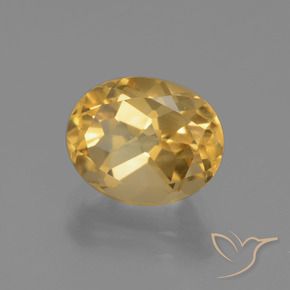Citrine Doré naturelle ovale, 2.56 ct, VVS-VS