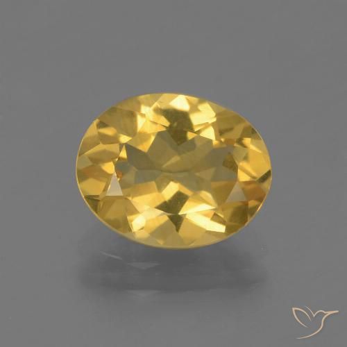 Citrine Doré naturelle ovale, 2.15 ct, VVS-VS